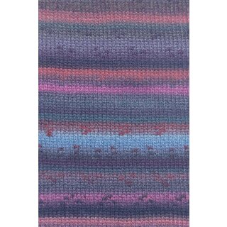 CASHMERE LIGHT COLOR - Wolle von LangYarns PINK/BORDEAUX/TÜRKIS 0005