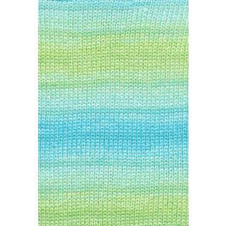 GLOW Wolle von LangYarns green/ blue 0055