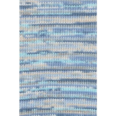 LISBOA Wolle von LangYarns blau/beige/grau 0004