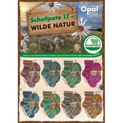 Schafpate 17 - Wilde Natur - Wolle vom Opal