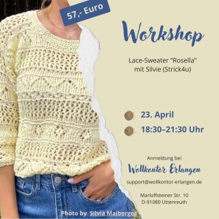 Lace-Sweater "Rosella" mit Silvie (Strick4u)