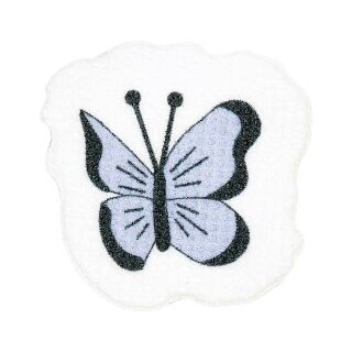 Schmetterlinge, bunt, Stick & Stitch Packung, wasserlöslich, Stickvorlage von Rico