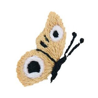 Schmetterlinge, bunt, Stick & Stitch Packung, wasserlöslich, Stickvorlage von Rico