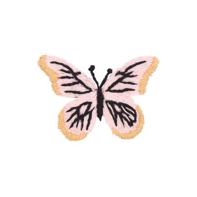 Schmetterlinge, bunt, Stick & Stitch Packung, wasserlöslich, Stickvorlage von Rico