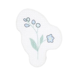 Blümchen, bunt, Stick & Stitch, wasserlöslich, Stickvorlage von Rico