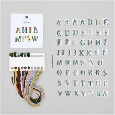 Stickvorlage - Blumenalphabet von Rico