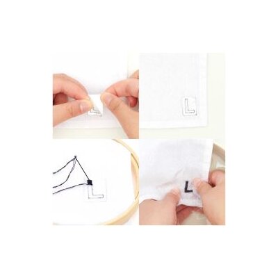 Blumenalphabet, bunt, wasserlöslich, Stickvorlage von Rico