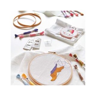 Stickring, Durchmesser 12,5cm, Höhe 8mm, Buchenholz von Rico