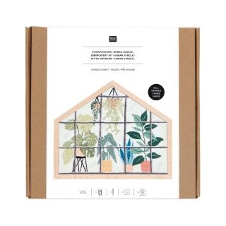 Bild Urban Jungle, klein, Stickpackung incl. Rahmen von Rico