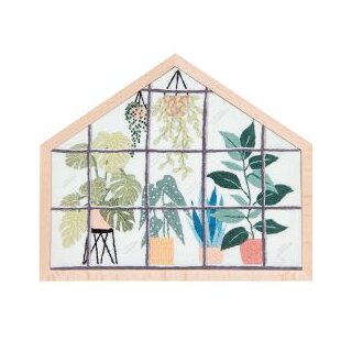 Bild Urban Jungle, klein, Stickpackung incl. Rahmen von Rico