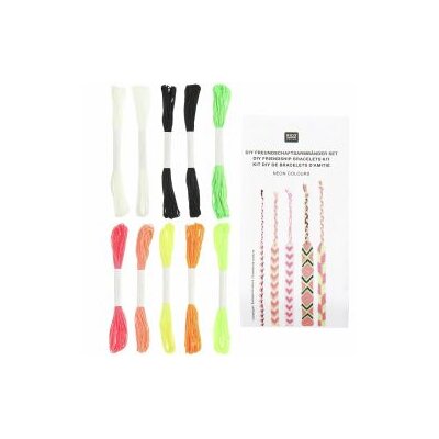 DIY Freundschaftsbänder Set, Neon Colours von Rico