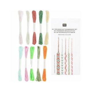 DIY Freundschaftsbänder Set, Neon Mix von Rico