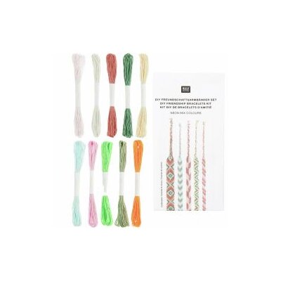 DIY Freundschaftsbänder Set, Neon Mix von Rico