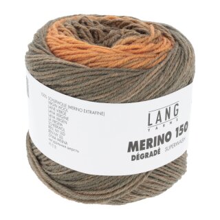 MERINO 150 DÉGRADÉ ORANGE/BRAUN/GRAU 40.0006