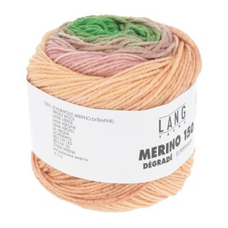 MERINO 150 DÉGRADÉ GRÜN/BORDEAUX/LACHS 40.0003