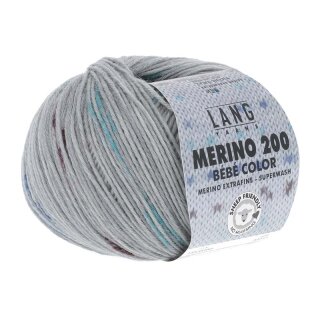 MERINO 200 BEBE COLOR GRAU/BLAU 155.0310