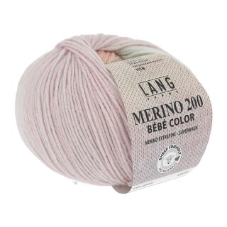 MERINO 200 BEBE COLOR BUNT GRÜN/LACHS/LILA 155.0355