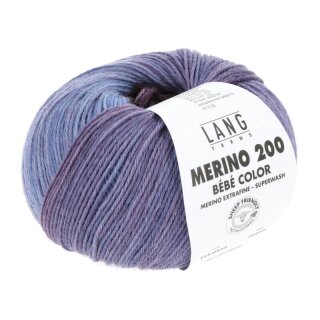 MERINO 200 BEBE COLOR BLAU/VIOLA 155.0550