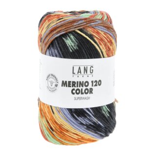 MERINO 120 COLOR MINT/MAIS/LILA/ORANGE 47.0008
