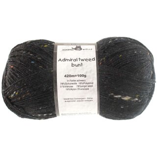 Admiral tweed bunt - Schwarz 254 880