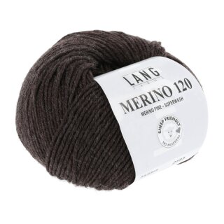 MERINO 120 DUNKELBRAUN MÉLANGE 34.0368
