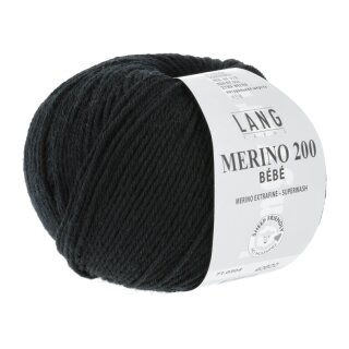 MERINO 200 BEBE SCHWARZ 71.0304