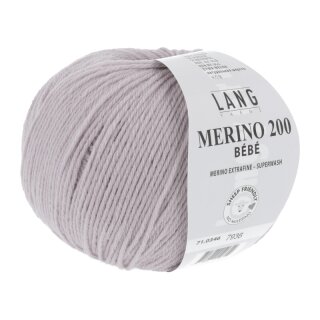 MERINO 200 BEBE LILA HELL 71.0346