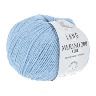MERINO 200 BEBE HELLBLAU 71.0372