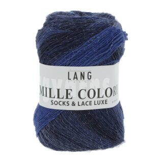 MILLE COLORI SOCKS & LACE LUXE MARINE-SILBER 859.0035