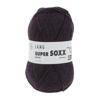 SUPER SOXX 6-FACH/6-PLY AUBERGINE 907.0080