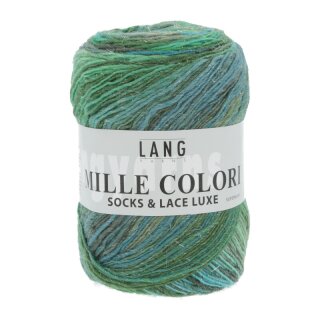 MILLE COLORI SOCKS & LACE LUXE GRÜN/BLAU/GRAU 859.0017