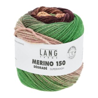 MERINO 150 DÉGRADÉ GRÜN/BORDEAUX/LACHS 40.0012