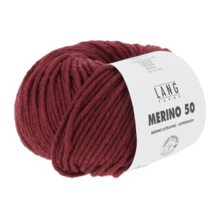 MERINO 50 DUNKELROT MÉLANGE 756.0362