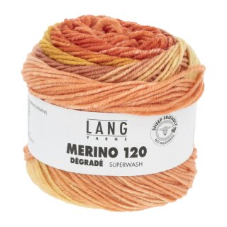 MERINO 120 DÉGRADÉ  ORANGE GELB APRICOT 37.0017