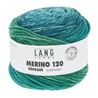 MERINO 120 DÉGRADÉ PETROL GRÜN BLAU 37.0018
