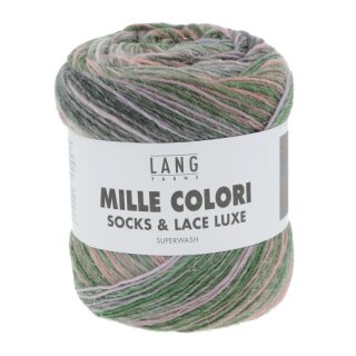 MILLE COLORI SOCKS & LACE LUXE LILA/GRÜN/LACHS 859.0203