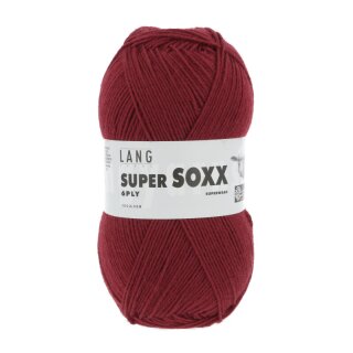 SUPER SOXX 6-FACH/6-PLY Dunkelrot 907.0061