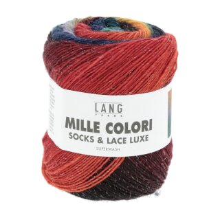 MILLE COLORI SOCKS & LACE LUXE BLAU/GRÜN/GELB 859.0208