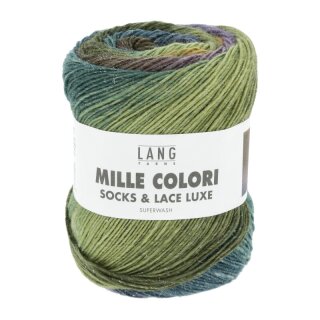 MILLE COLORI SOCKS & LACE LUXE OLIVE/LILA/PETROL 859.0209