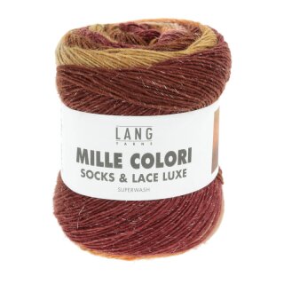 MILLE COLORI SOCKS & LACE LUXE ZIEGEL/ORANGE/OCKER 859.0211